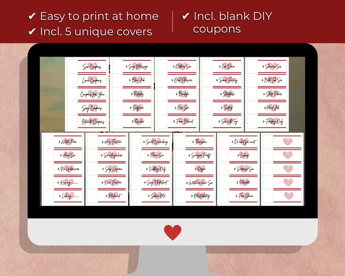 45 Sex Gutscheine zum Ausdrucken Sexy Geschenk für Partner | Etsy