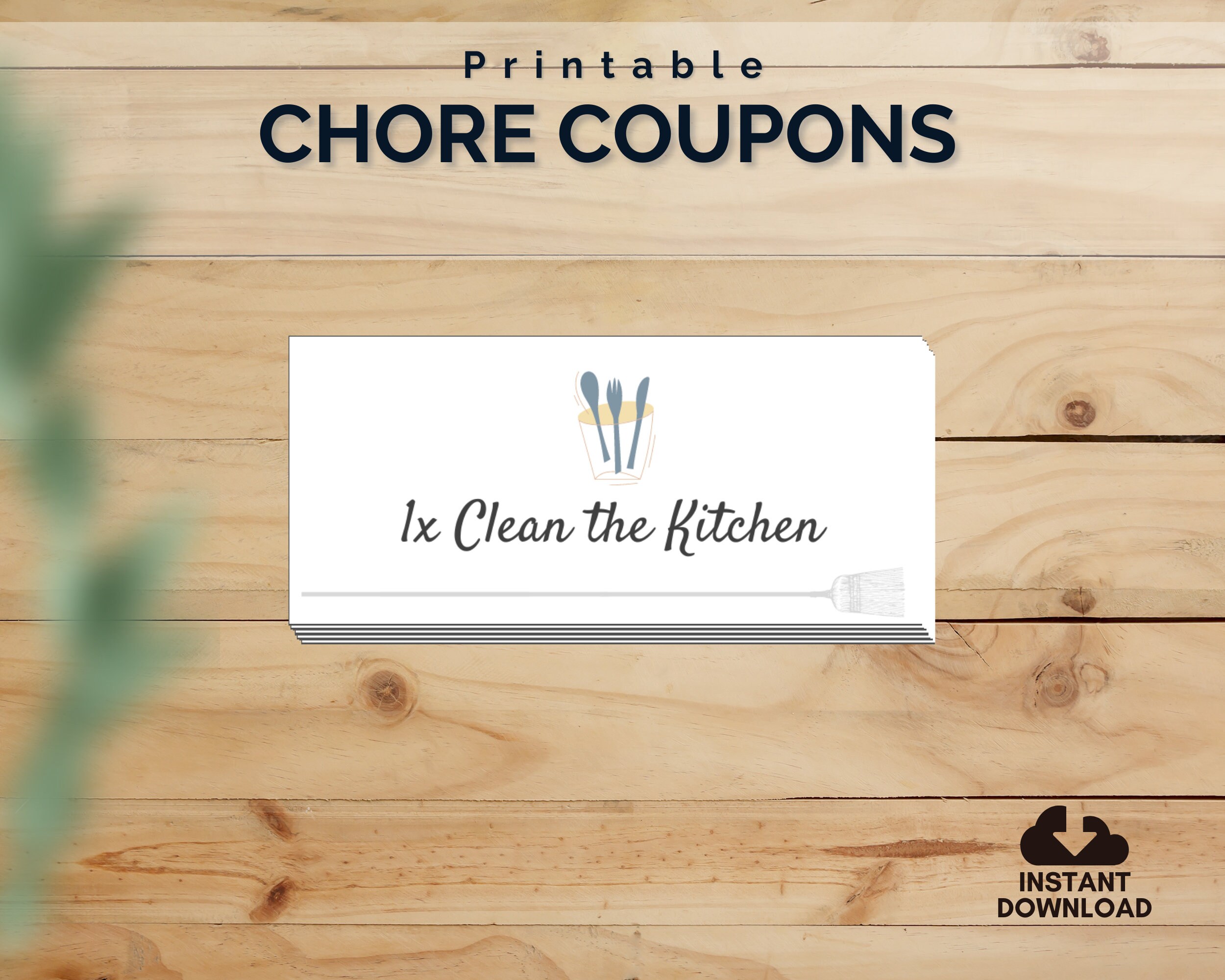 Printable Chore Coupons Cleaning Coupons Errand Coupons Honey do