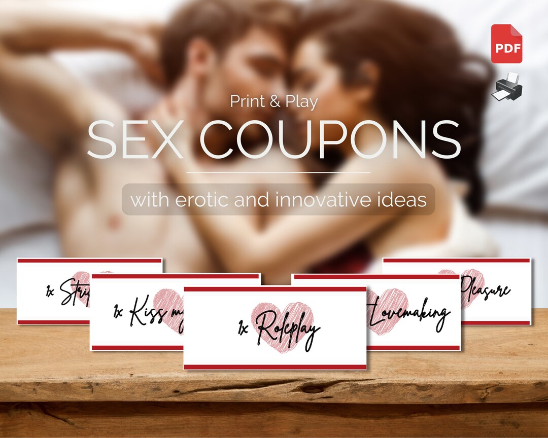 Printable Sex Coupons Sexy Gift for Him or Her Instant hq nude image