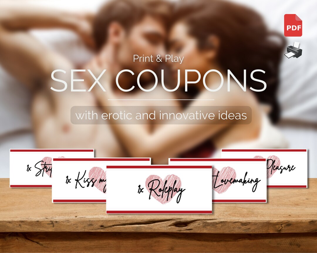 Printable Sex Coupons Sexy Gift for Him or Her Instant pic