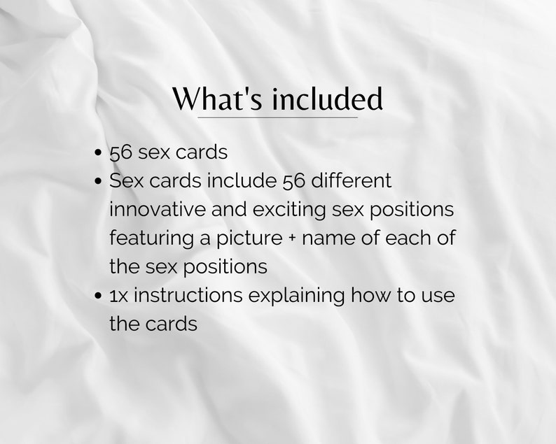 Printable Sex Cards With Sex Positions Sex Game Gift For Etsy