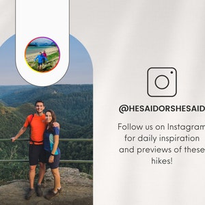 Follow He Said or She Said on Instagram for real previews of trails and epic hikes in Germany.