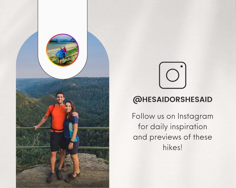 Follow He Said or She Said on Instagram for real previews of trails and epic hikes in Germany.