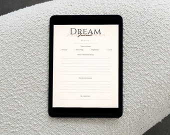 Dream Journal for Goodnotes, Noteshelf etc. | Digital Download | Printable Dream Journal