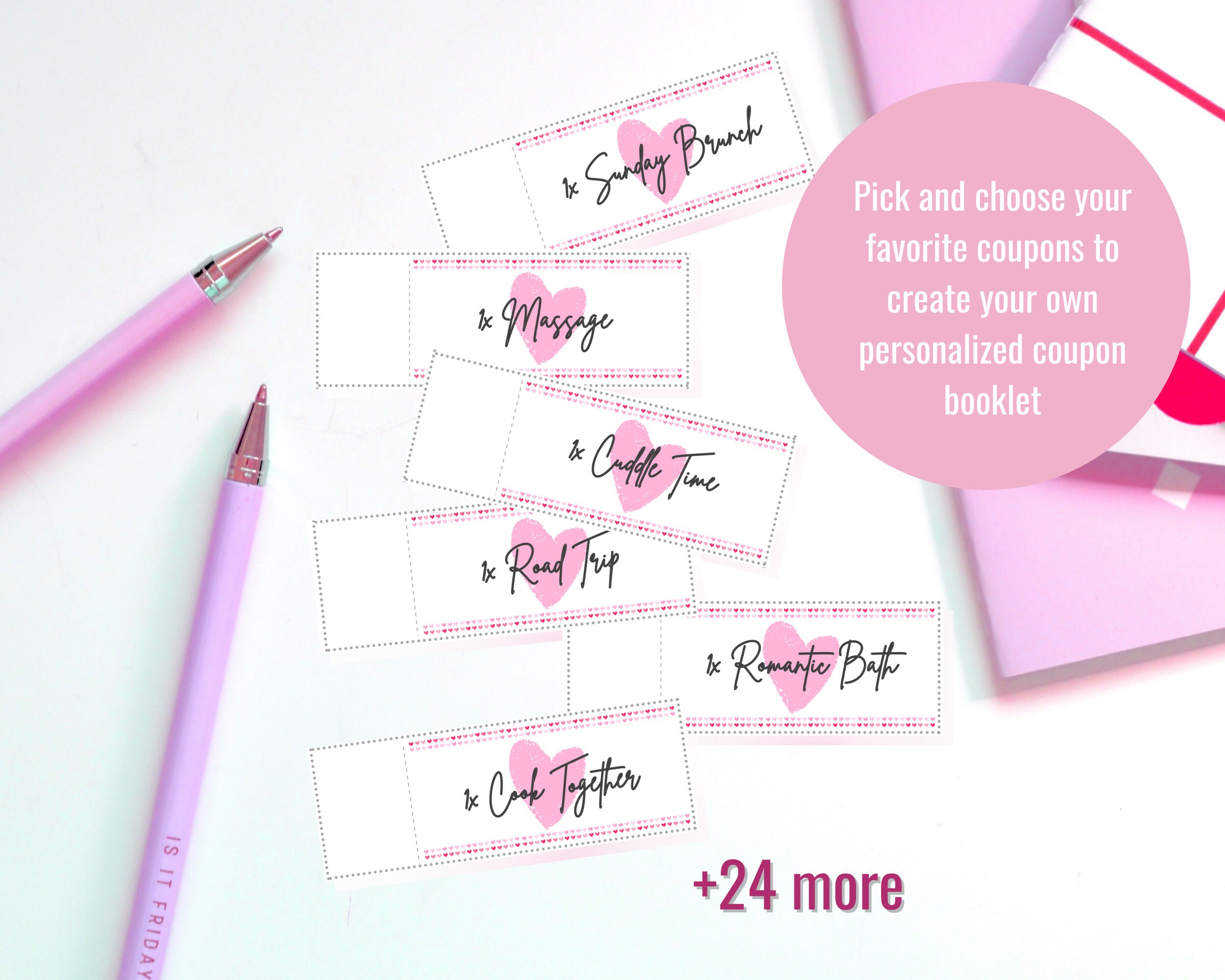 30 Printable Couple's Coupons Perfect Gift for Him | Etsy Canada
