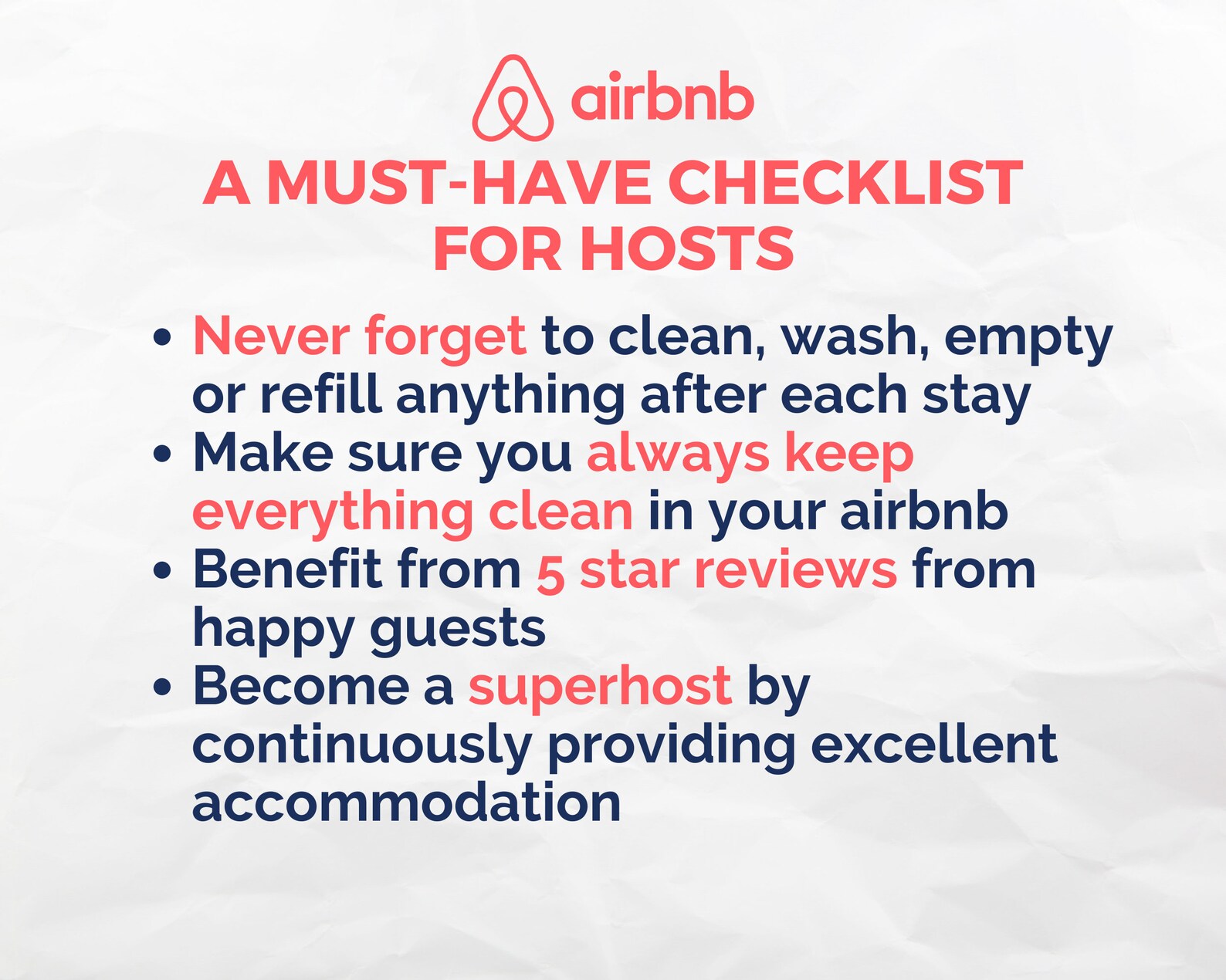 Airbnb Cleaning Checklist Editable In PDF Canva Goodnotes Or Printed 