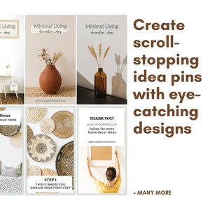 Pinterest Idea Pin Templates for Home Decor and Maximum image 3