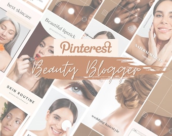 Pinterest Idea Pin Templates for Beauty Bloggers and Maximum Engagement | Canva Template | Pinterest Template | Instant Download