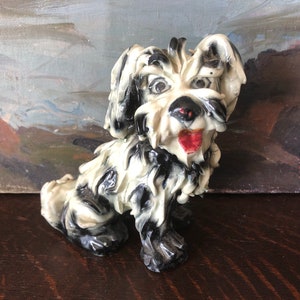 FINAL SALE - Vintage Italian Scottie Dog Figure Vintage Dog Statue Figurine Vintage Mid Century Italian Pottery Dog Italian Spaghetti Dog