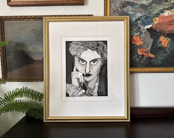 Late-20th Century "Joan's Reputation" Woodcut Artist's Proof Framed