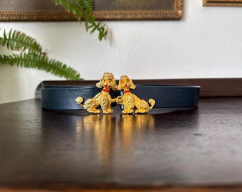 Vintage Teddy Bears Goldtone Metal Belt Buckle Navy Belt Cool Vintage DOTTY SMITH Gold Tone BEARS Belt Buckle- 2  main image 4