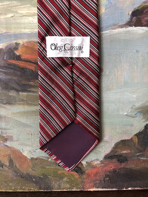 Vintage Oleg Cassini Silk Necktie Vintage Silk Ol… - image 8