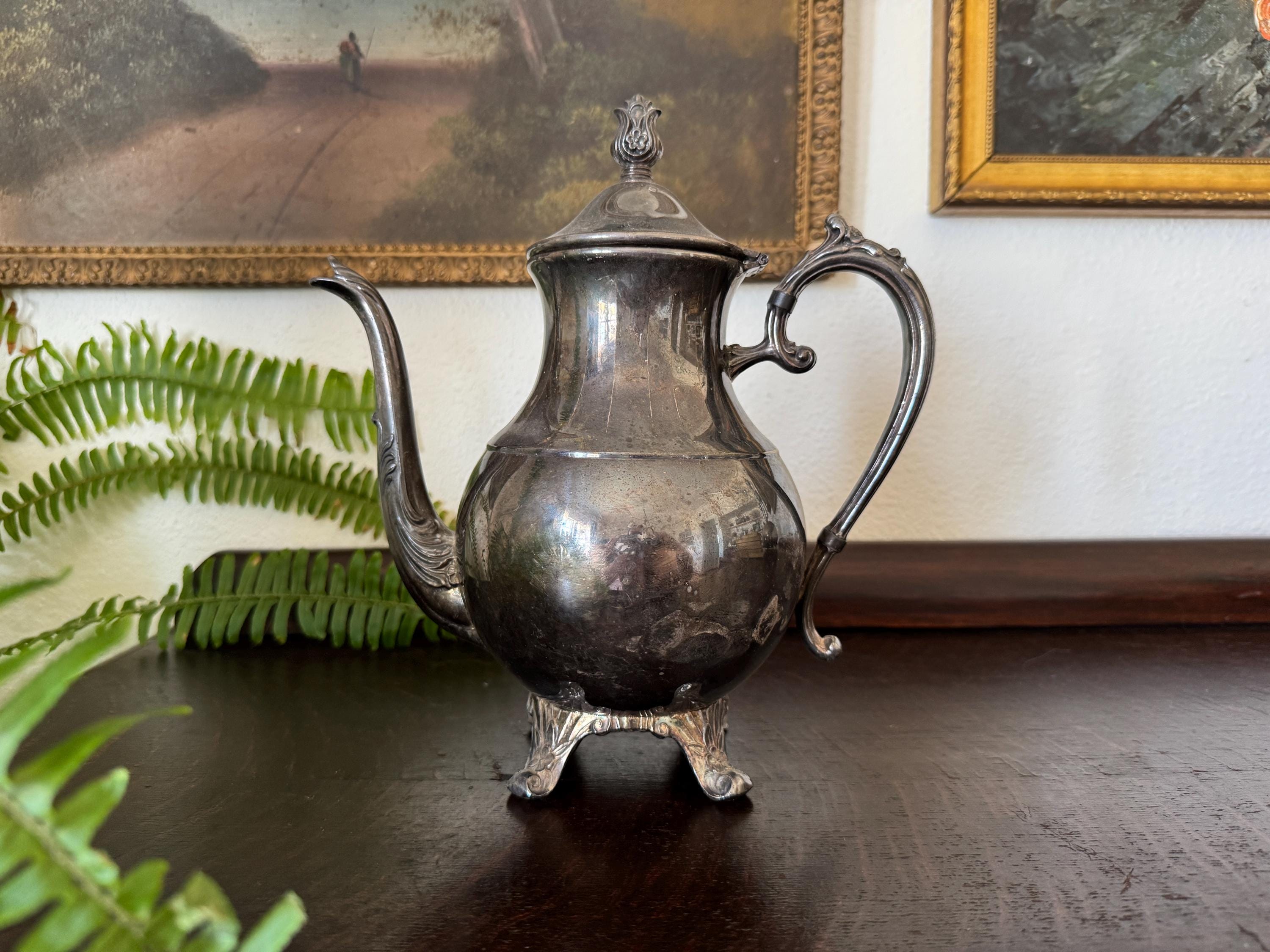 Vintage F.B. Rogers Silver Company Silver-plated Tea Kettle Tea