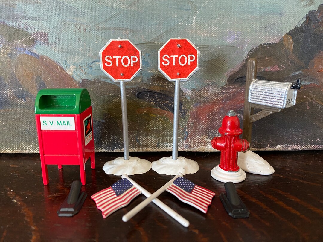 Vintage Metal Dept 56 Snow Village Accessories Vintage Metal Snow ...