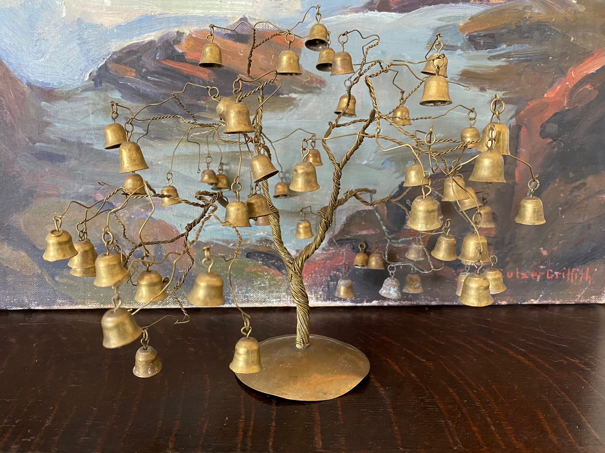 Hanging Crystals for Manzanita Tree Centerpiece, Trumpet Vase
