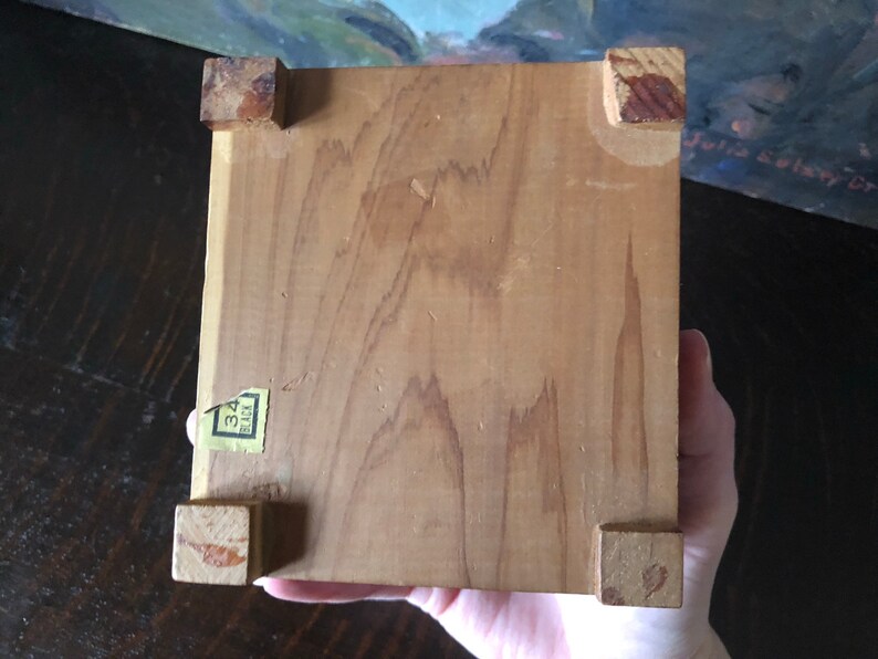 Vintage Cedar Chest Jewelry Box Vintage Cedar Box Vintage Cedar and Brass Lidded Jewelry Box Vintage Victorian Couple Cedar Box Vintage Box