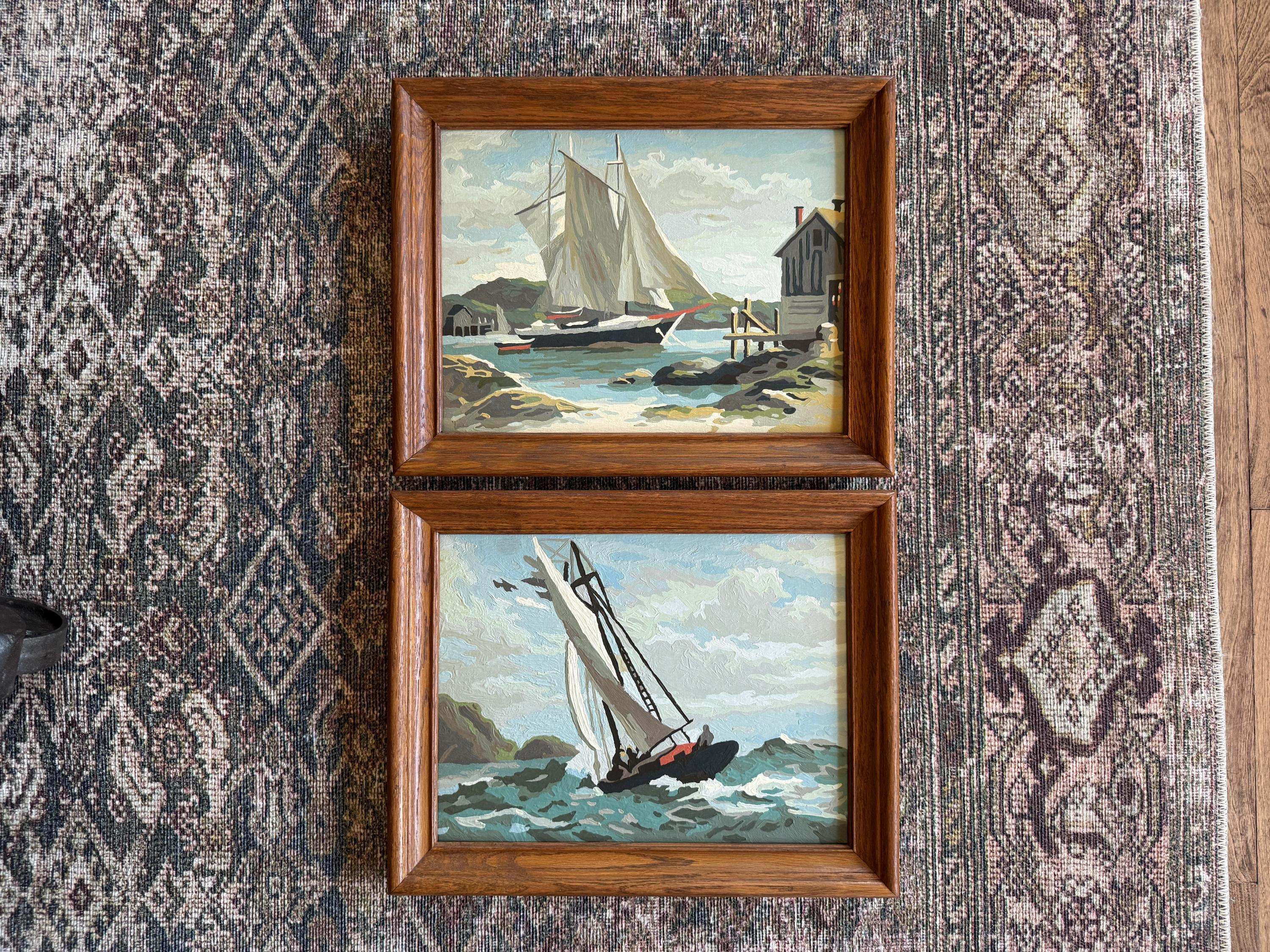 Vintage Paint by Number Nautical - Etsy