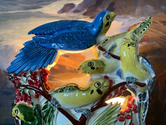 Vintage cheap bird lamp
