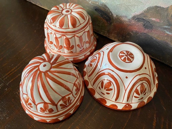 Vintage Hand Painted Bassano Italy Ceramic Dessert Molds Vintage Italian  Gelatin Molds Vintage Bassano Italian Ceramic Molds Vintage Molds -   Israel