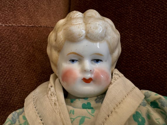 Antique Lowbrow China Head Doll With Original Clothing - Etsy
