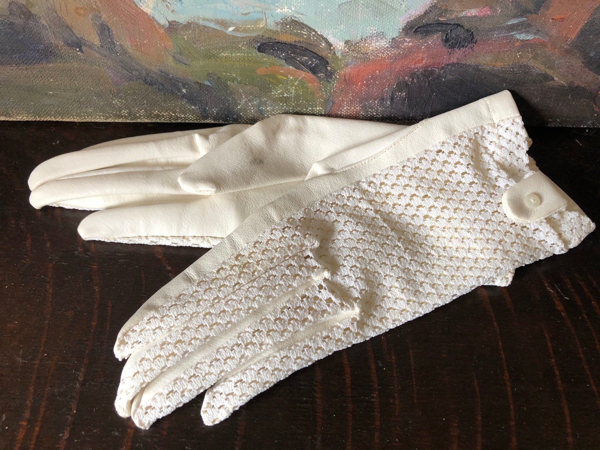 Vintage 1950's White Lace Gloves Set of 3 Vintage IMA Etsy