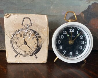 Vintage Working Tradition Wind Up Alarm Clock Vintage Working Clock Vintage Mini Wind Up Clock Vintage Sears Clock Vintage Windup Clock