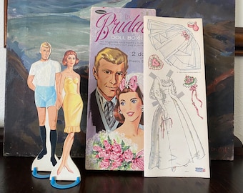 Vintage 1968 NOS Whitman Bridal Doll Box Vintage Unused Bride and Groom Paper Dolls Vintage Paper Doll Clothing Vintage Wedding Paper Dolls