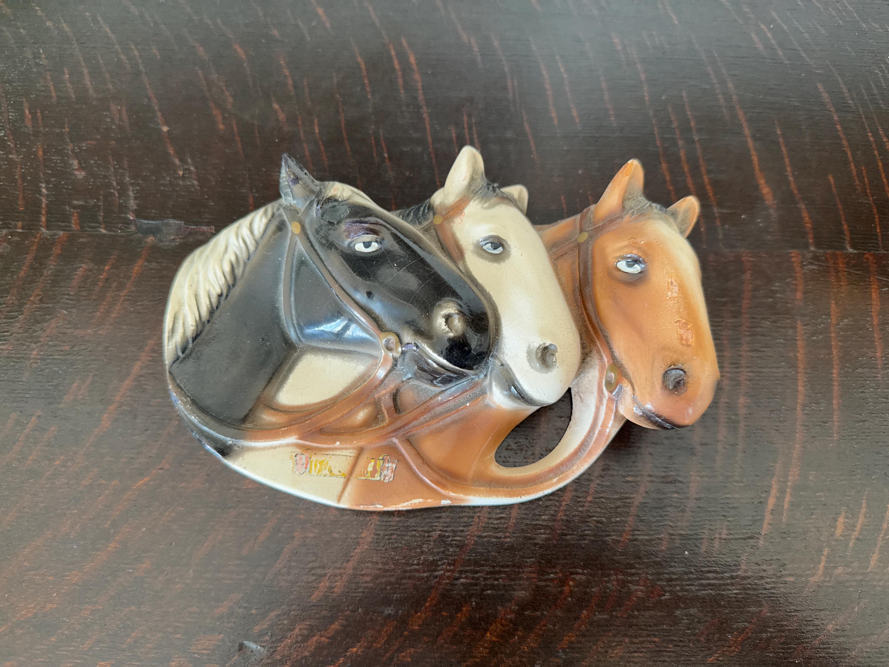 Chalkware Horse Head - Etsy