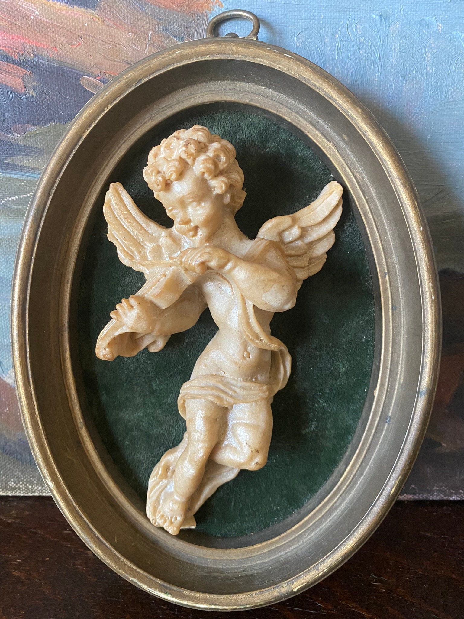 Vintage Cherub Wall Decor Vintage Angel With Violin Art Etsy 日本