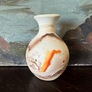 Vintage Nemadji Studio Art Pottery Bud Vase Pot