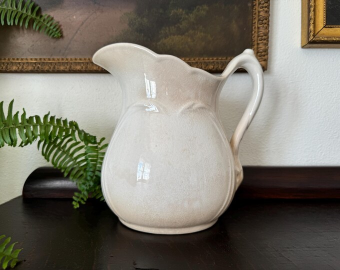Antique 1900s Dresden Ironstone Pitcher Antique Dresden Hotel China ...