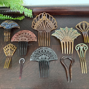 Green Celluloid Comb - Etsy display picture 3