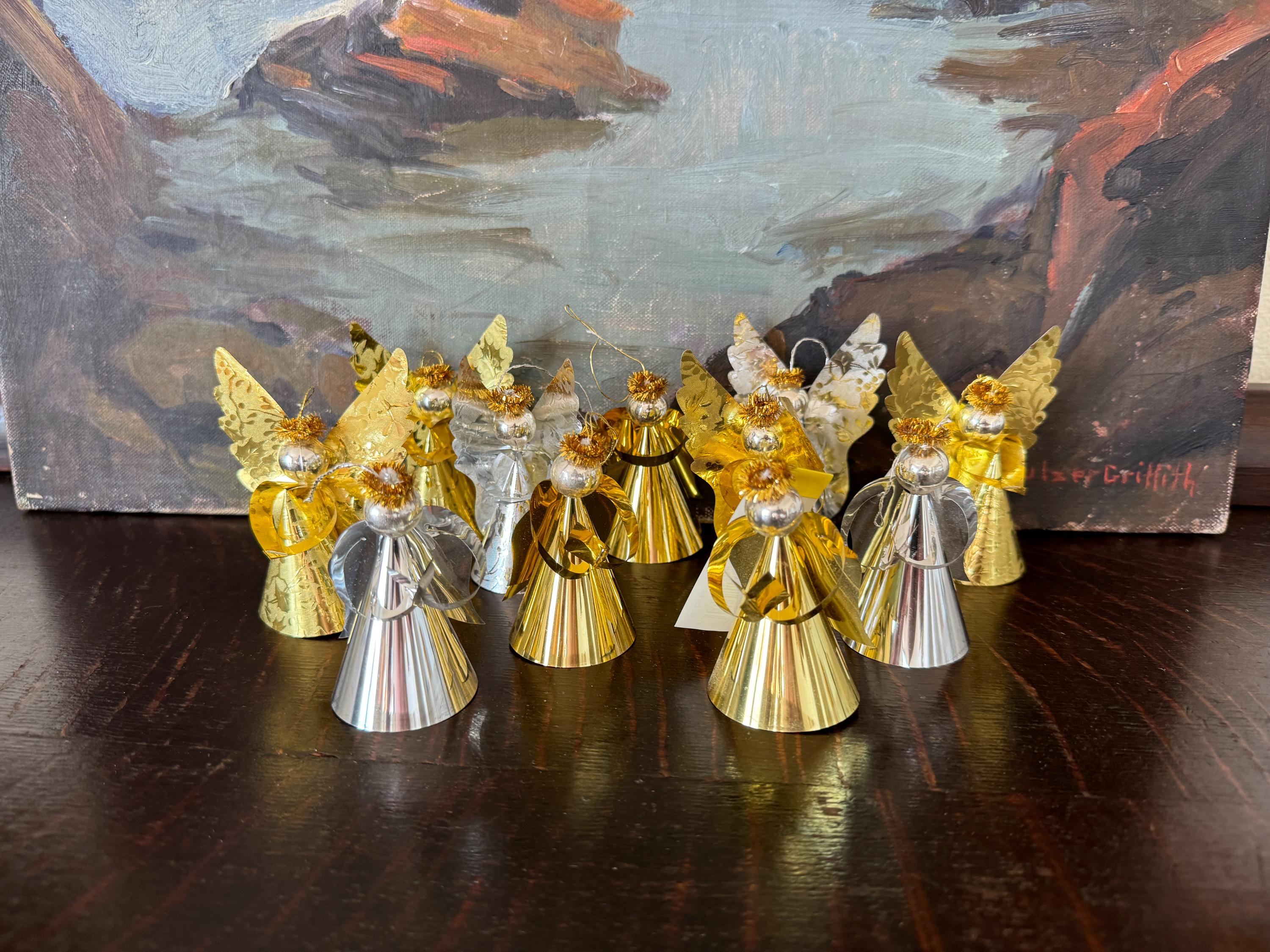 11 Vintage Foil Angel Christmas Ornaments Vintage Japanese 11 Vintage Foil Angel Christmas Ornaments Vintage Japanese