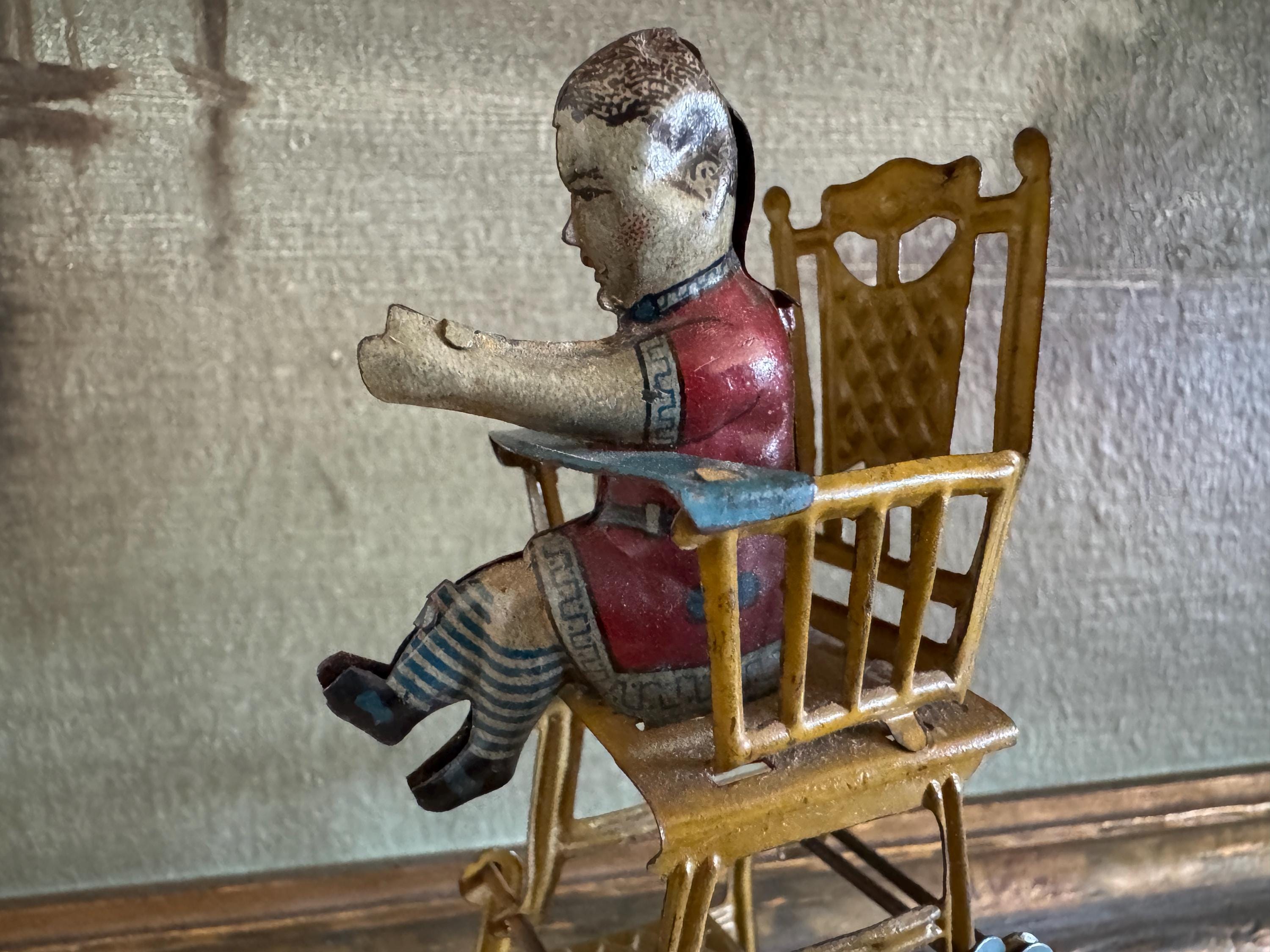 Antique Meier Tin Litho Convertible High Chair Walker Penny Toy - Etsy