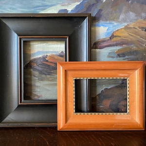 FINAL SALE - Vintage Picture Frames Vintage Mix & Match Frames Vintage Photo Frame Pair Vintage Inlaid Wood Frame Vintage Composite Frame