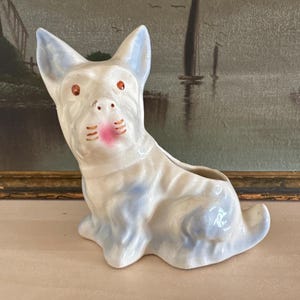 Vintage Surprised Puppy Dog Planter Vintage Scottie Dog Planter Vintage West Highland Dog Planter Vintage Westie Planter Vintage Scottie Dog
