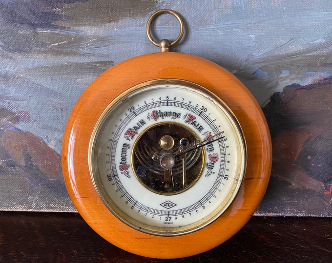 Vintage Mid Century German Barometer Vintage Barometer Made in Etsy