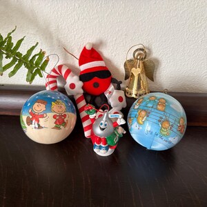 Vintage 80s-90s Christmas Ornament Collection Set of 5 - Etsy