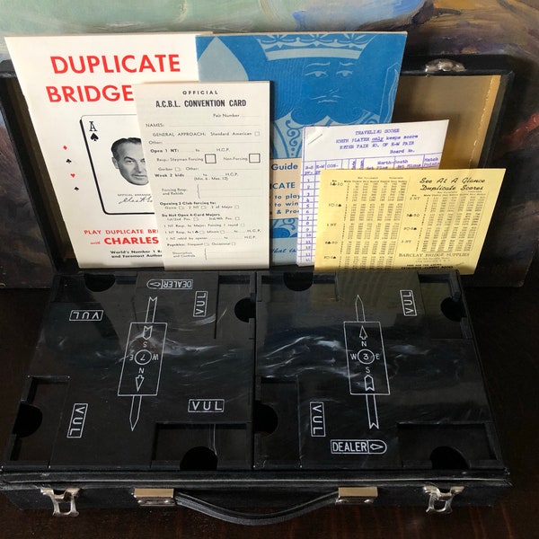 Vintage Metal Duplicate Bridge Boards Etsy