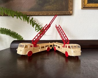 Vintage Wyandotte Hook & Ladder Fire Truck with Original Box Set of 2