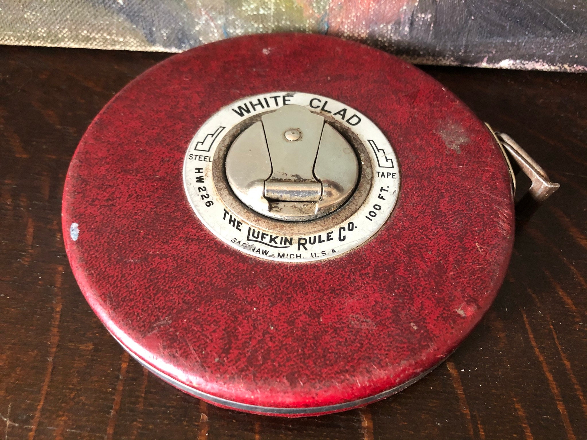 Vintage Art White Convex Rule W-213 Small Measuring Tape 2m-72