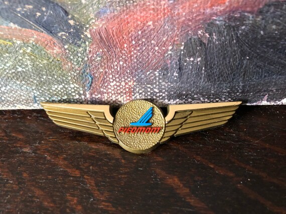 Vintage 1970s Piedmont Air Lines Jr Pilot Wings image