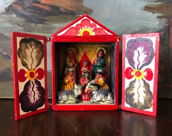 Vintage Peruvian Folk Art Retablo Vintage Peruvian Nativity Retablo Vintage Peruvian Retablo Vintage Nativity Retablo Vintage Retablo