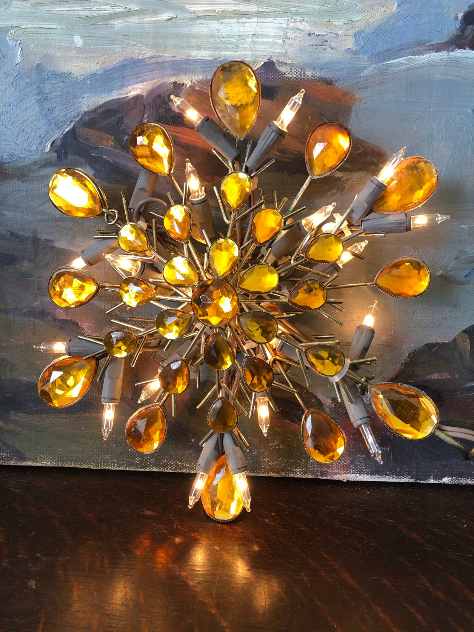 Vintage Mid Century Light Up Christmas Tree Topper Vintage Etsy