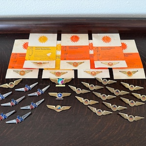 30 Vintage Airline Wings Vintage Delta Air Lines Wings Vintage National Airlines Wings Vintage Piedmont Airlines Vintage Eastern Airlines