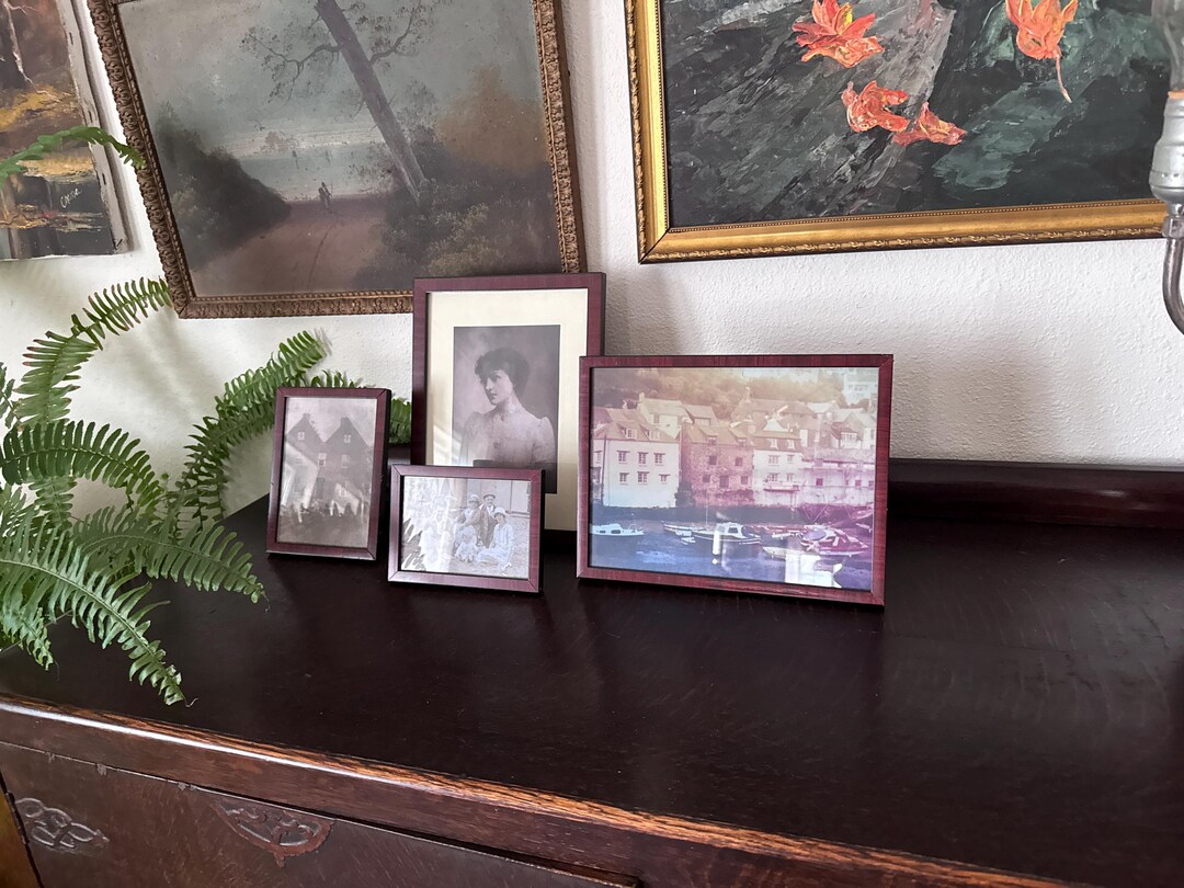 Local German Photo Frame Vintage German Rosewood Easelback Photo Frames, Set of 4 - Etsy