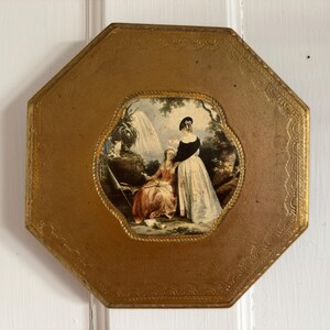 Vintage Italian Florentine Gold Gilt Wall Plaques, Renaissance Art Pair ...