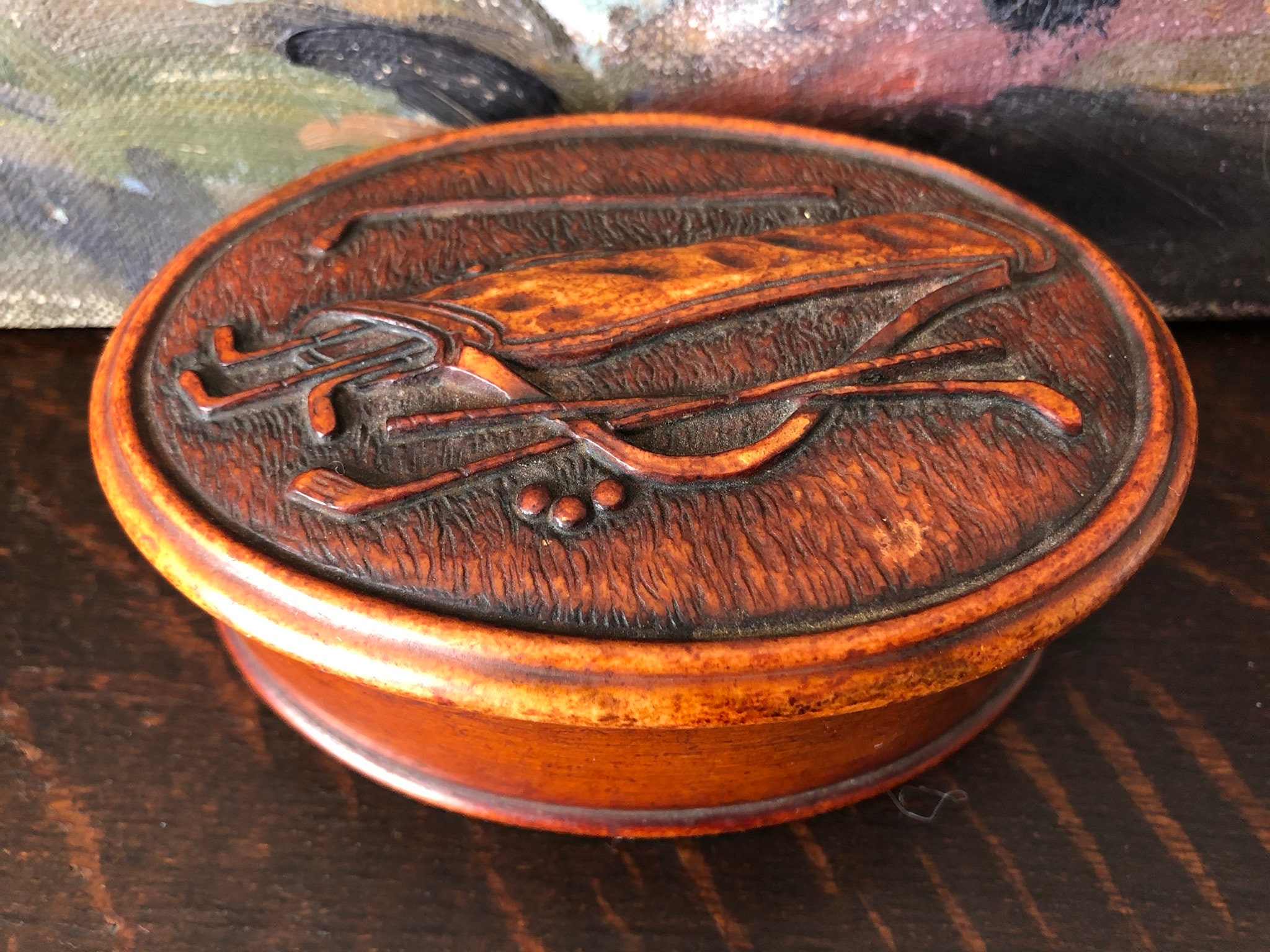 Vintage Golf Clubs Trinket Box Vintage Golf Club Valet Box Etsy