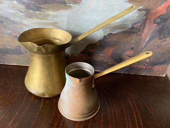 brass turkish coffee pot