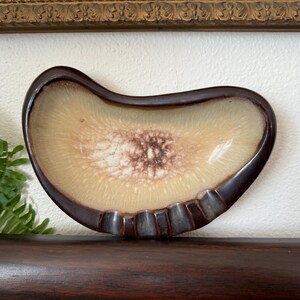 FINAL SALE - Vintage California Drip Glaze Amoeba Dish Vintage Mid Century Amoeba Bowl Vintage Drip Glaze Dish Vintage Amoeba Ashtray